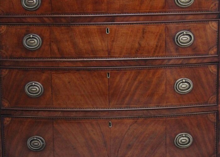 18th century inlaid mahogany chest 1790s 3796