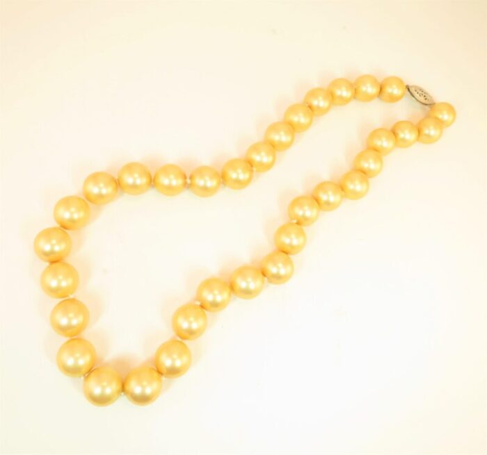 1940s south seas glass pearl necklace 8207