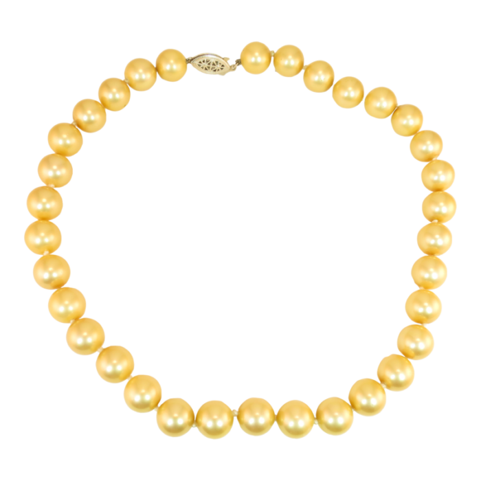 1940s south seas glass pearl necklace 9281