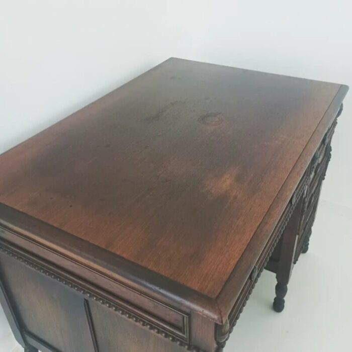 1940s vintage mahogany desk by kittinger 0005