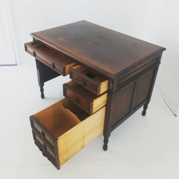 1940s vintage mahogany desk by kittinger 5740