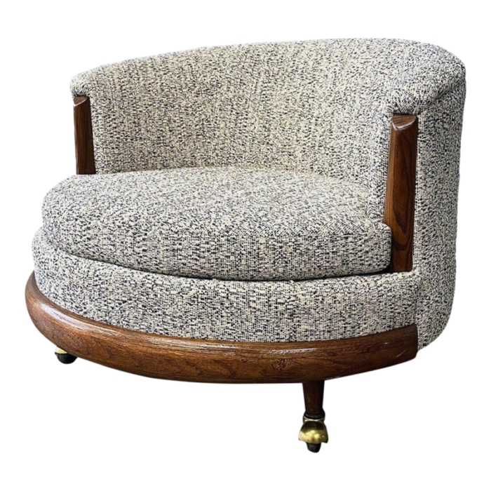 1960s adrian pearsall style swivel chair by prestige 3898