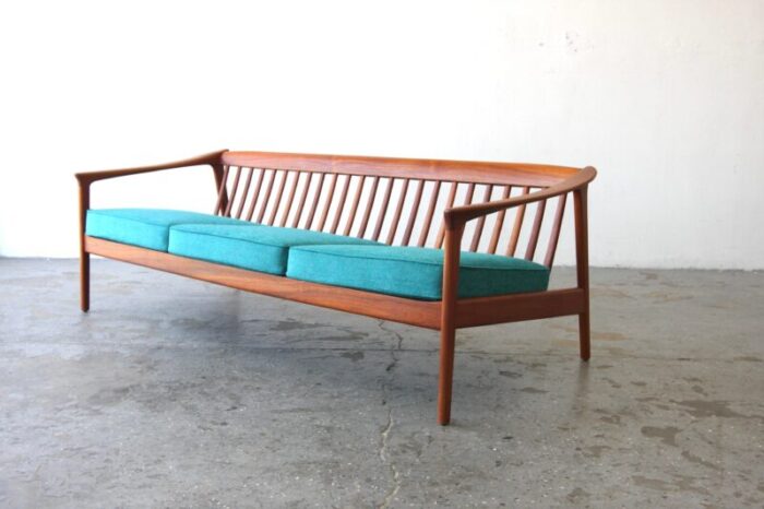 1960s danish mid century modern teak sofa by folke ohlsson for dux model 72 s 9321