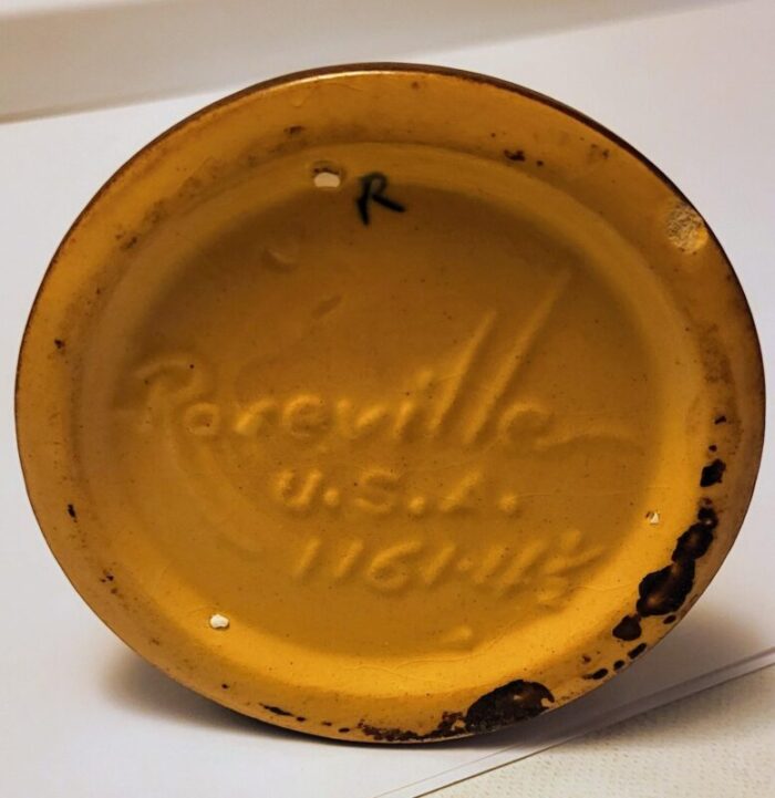 1960s roseville pottery candle holder 3404