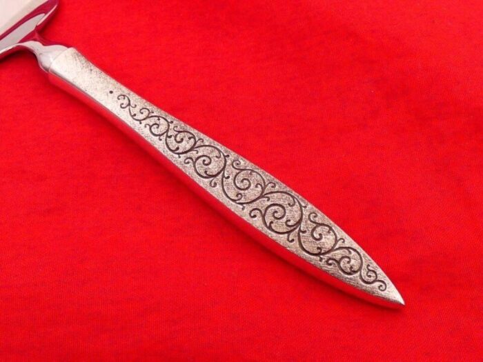 1960s wallace sterling silver spanish lace pattern cheese knife server 2801