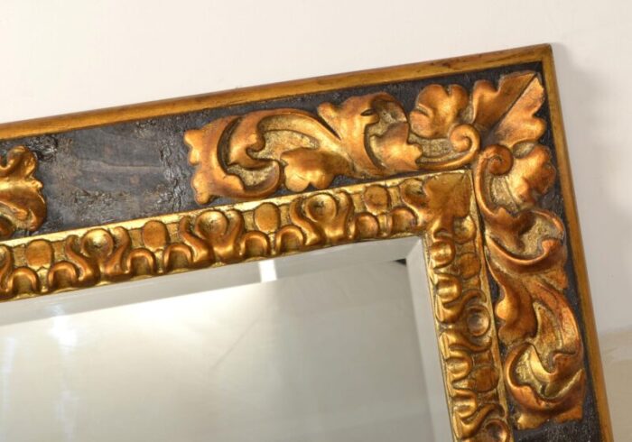 1990s ralph lauren polo american neoclassical black gilt wood wall mirror rectangle 2914