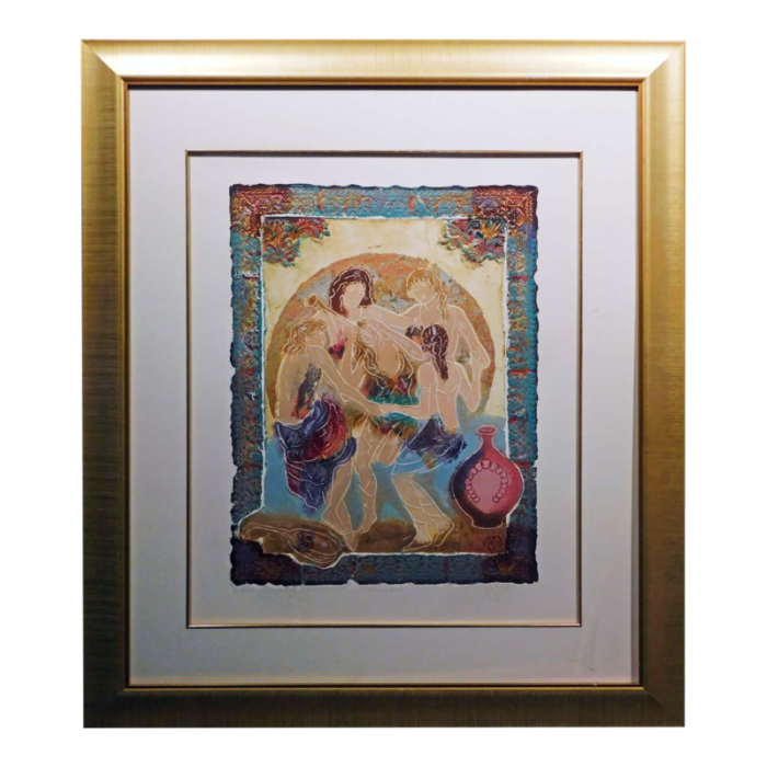 1990s roy tonkin equinox iv framed serigraph hs 8707