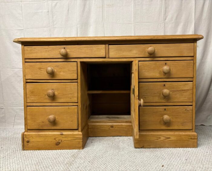 19th century english pine desk 0725