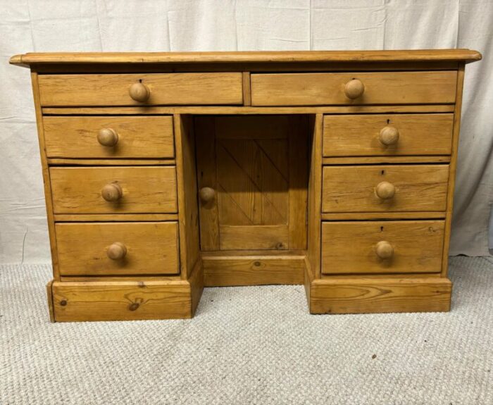 19th century english pine desk 4897