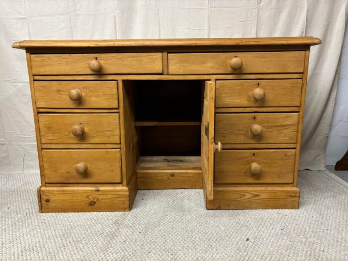 19th century english pine desk 8954