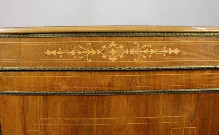 19th century figured walnut credenza 1860s 3341