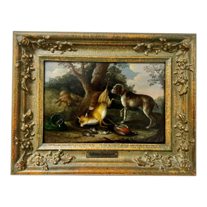 19th century german oil painting 5851