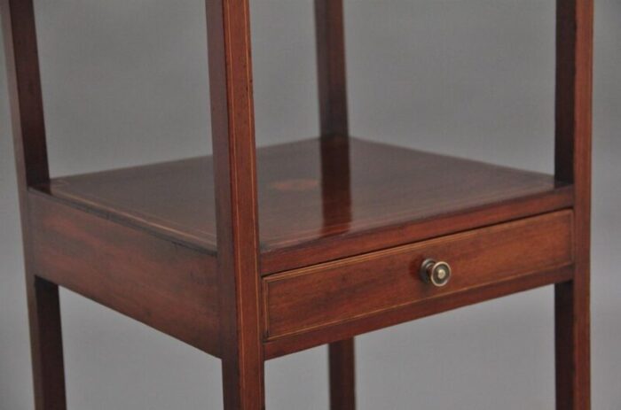 19th century inlaid mahogany bedside table 1820s 0096