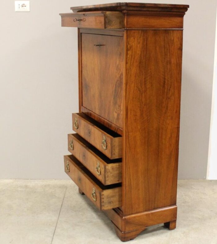 19th century louis philippe walnut secretary 0104