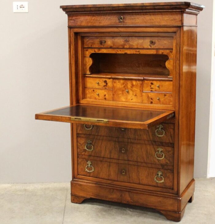 19th century louis philippe walnut secretary 4248