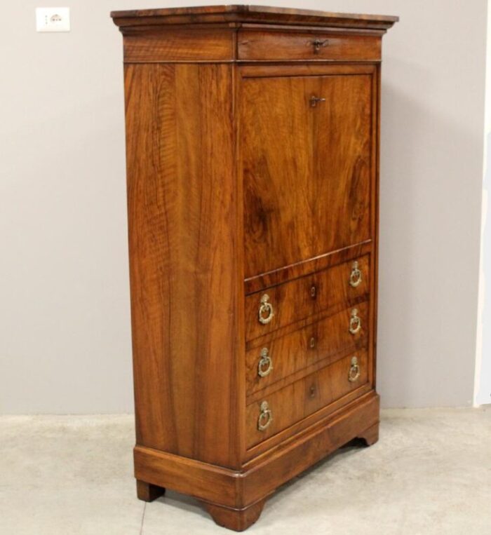 19th century louis philippe walnut secretary 5882