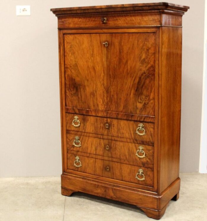 19th century louis philippe walnut secretary 5938