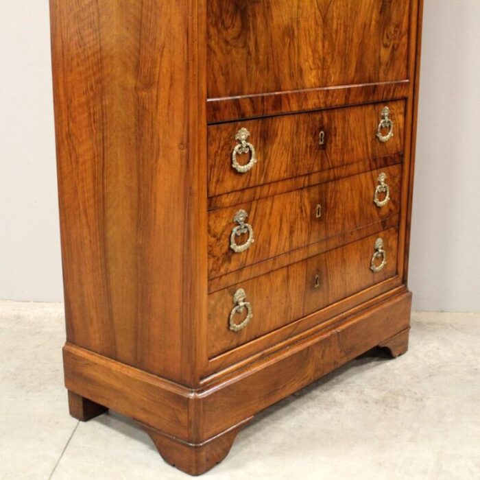 19th century louis philippe walnut secretary 7480