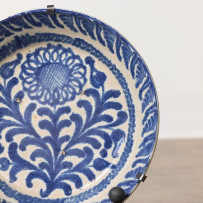 19th century spanish blue and white fajalauza lebrillo bowl from granada 3655