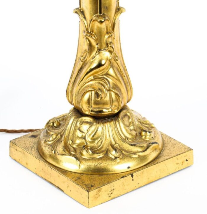 19th century william iv gilt bronze table lamp 9