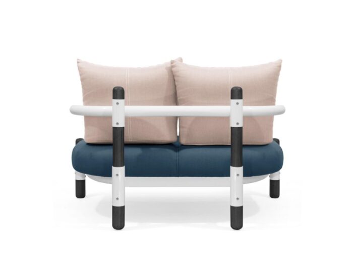 3 2 Seat PK15 Sofa Ebonized Blue and Pink master