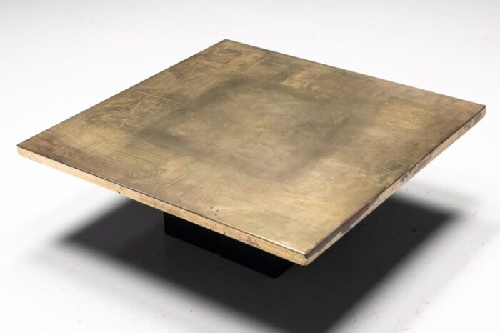 Brass Etched Coffee Table by Christian Heckscher 10 master