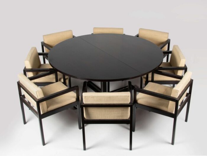 Diningset Wenge WABBES Table armchgairs b master