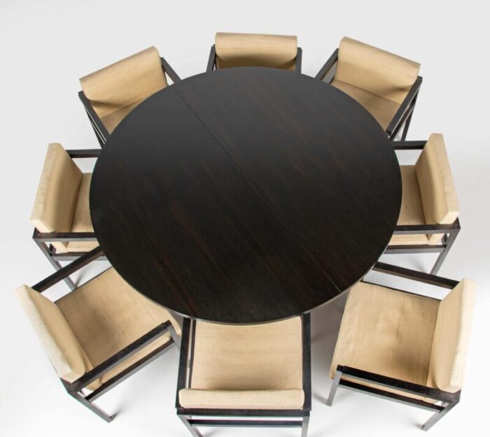 Diningset Wenge WABBES Table armchgairs c master