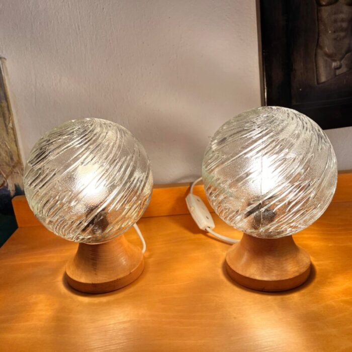 a pair of elektrorausendorf bautzen bedside lamps germany 1970s 1328