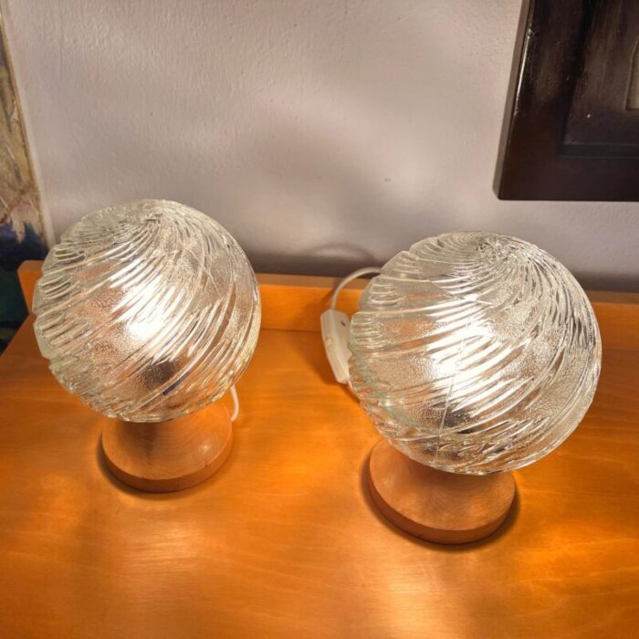 a pair of elektrorausendorf bautzen bedside lamps germany 1970s 4380