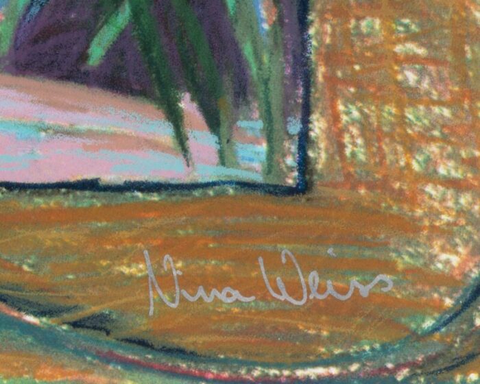 abstract impressionist style landscape print by nina weiss 3375