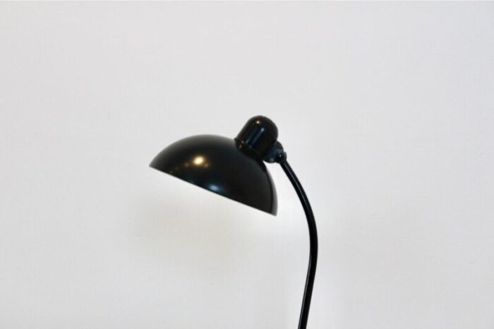 adjustable black steel table lamp attributed to christian dell for kaiser idell 1930s 7626