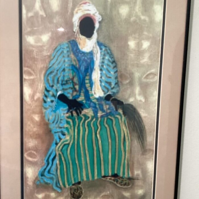 afrocentric art the royal by kathleen atkins wilson lithograph circa 1990s framed 1095