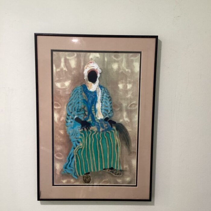 afrocentric art the royal by kathleen atkins wilson lithograph circa 1990s framed 8341