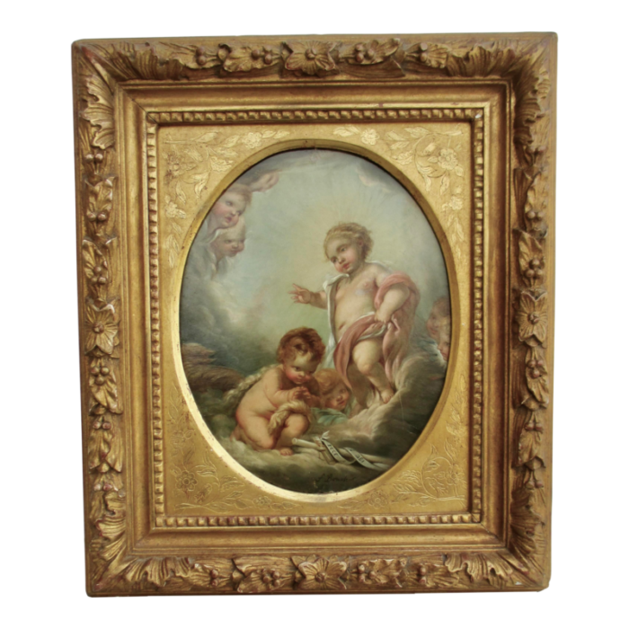 after francois boucher christ and st john as children circa late 19th 2297