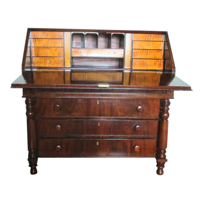 american empire mahagony drop leaf desk 1643