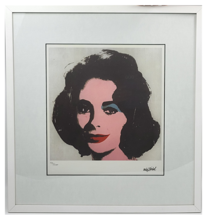 andy warhol elizabeth taylor 1963 lithograph 2228