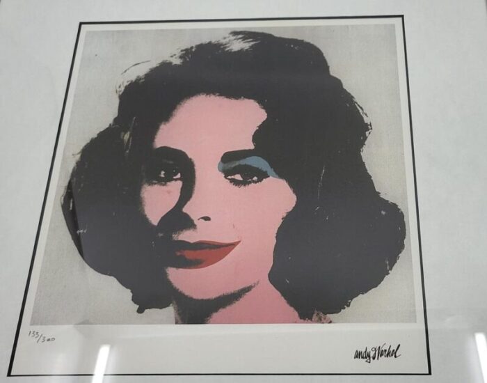 andy warhol elizabeth taylor 1963 lithograph 8819