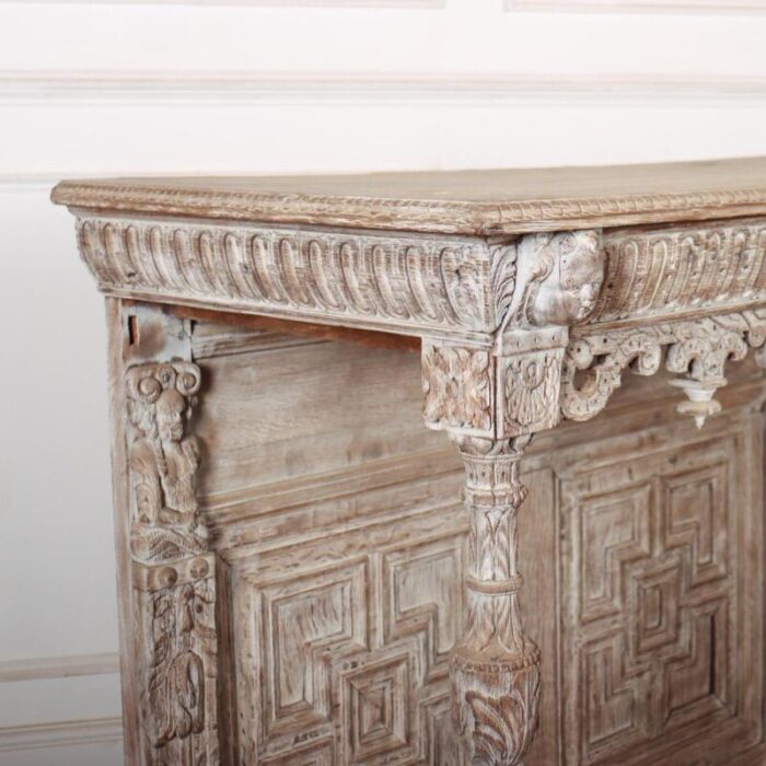 antique carved console table 1165