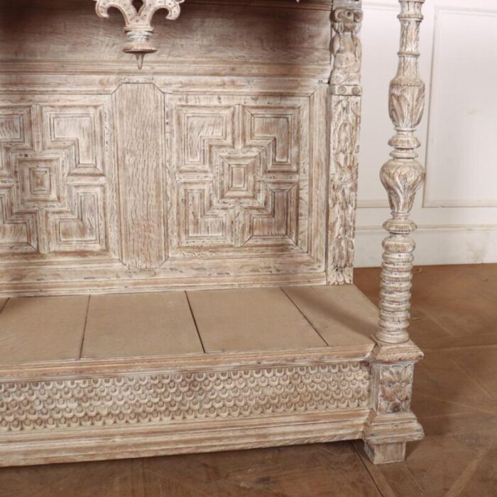 antique carved console table 6283