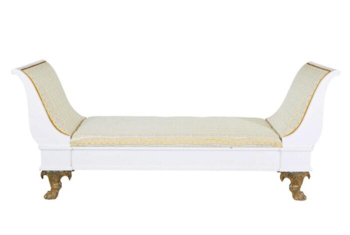 antique empire revival day bed 1890s 0688