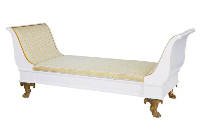 antique empire revival day bed 1890s 1046