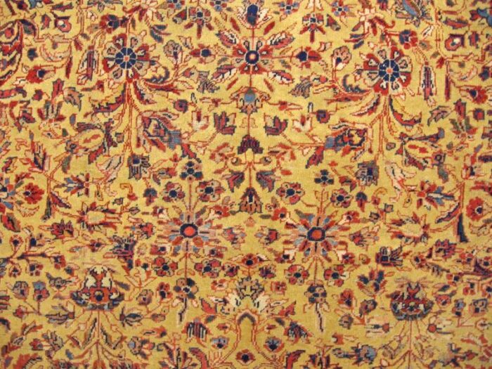 antique persian sultanabad oriental carpet room size with floral elements 8024