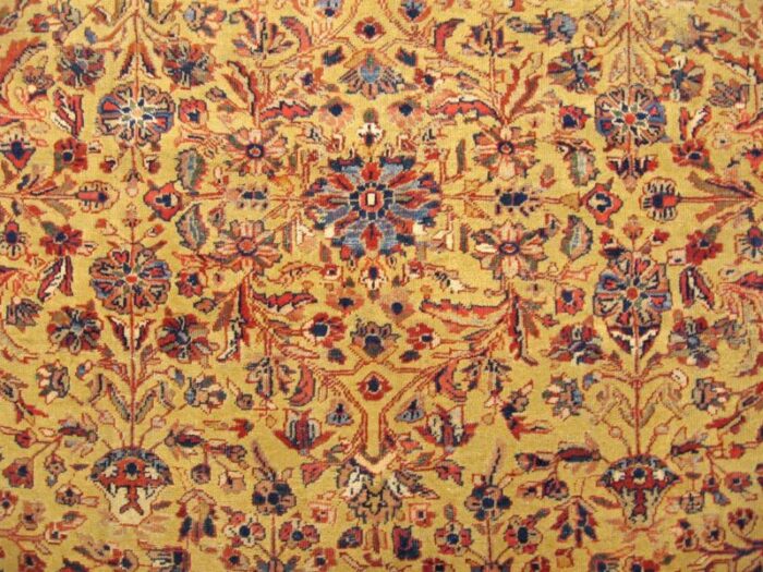 antique persian sultanabad oriental carpet room size with floral elements 8196