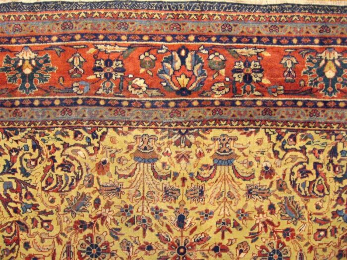 antique persian sultanabad oriental carpet room size with floral elements 9762