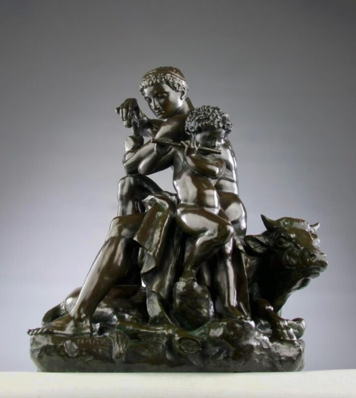 antoine louis barye leblanc barbedienne peace 1920s bronze 3296