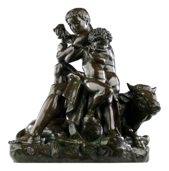 antoine louis barye leblanc barbedienne peace 1920s bronze 3427