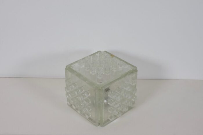 apis table lamp in raw crystal from poliarte 1960s 2