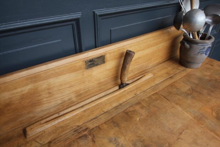 art deco butcher block work table 1930s 2583