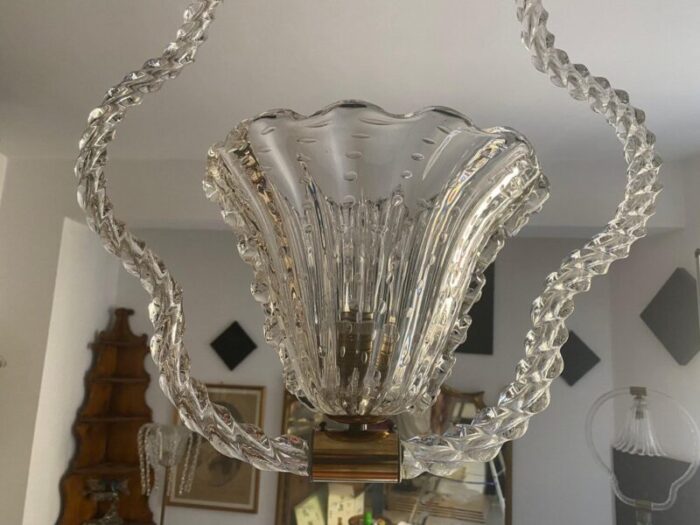 art deco chandeliers by ercole barovier 1940s set of 2 11